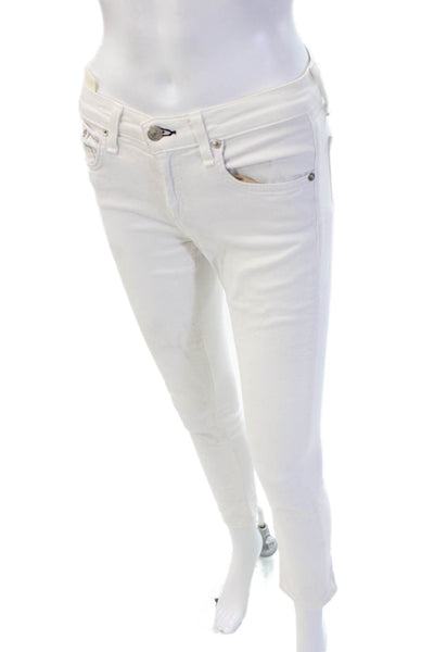 Rag & Bone Jean Womens Ankle Skinny White Jeans Size 24