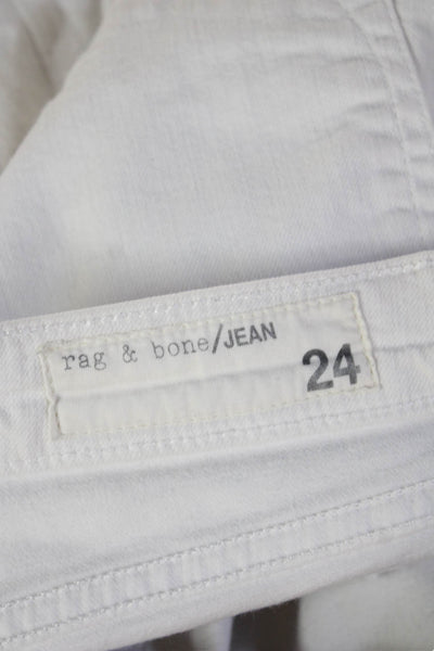 Rag & Bone Jean Womens Ankle Skinny White Jeans Size 24