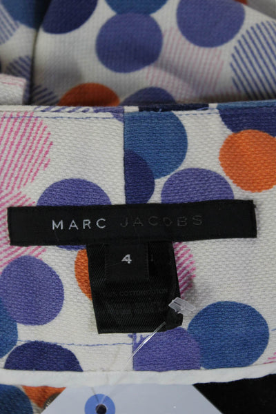 Marc Jacobs Women Polka Dot Cotton Mini Cargo Skirt Blue Size 4