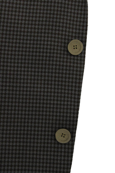 Hart Schaffner Marx Mens Brown Check Wool Blend Sport Coat Size 44