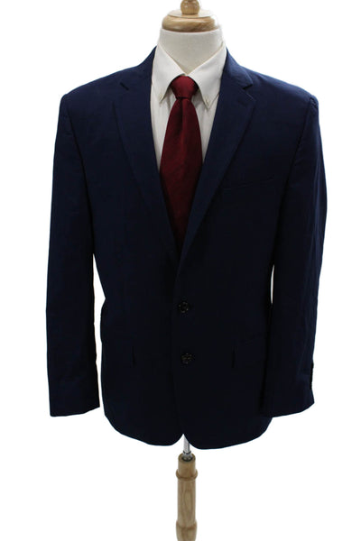 Ralph Ralph Lauren Men 2 Piece Dark Blue Wool Stretch Suit Jacket Size 40