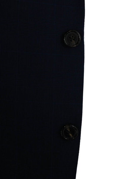 Ralph Ralph Lauren Men 2 Piece Dark Blue Wool Stretch Suit Jacket Size 40