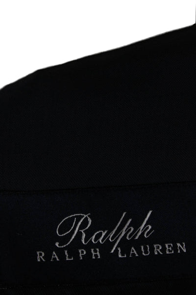 Ralph Ralph Lauren Men 2 Piece Dark Blue Wool Stretch Suit Jacket Size 40