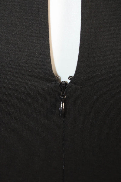 BCBG Max Azria Women Bodycon Sheath Black Long Sleeve Mid Calf Dress Size XS