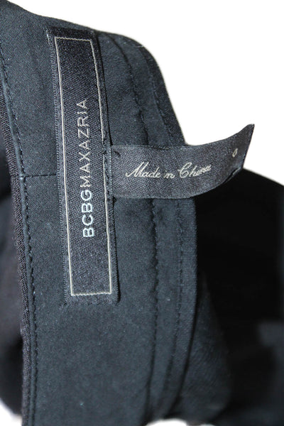 BCBG Max Azria Women Ankle Dress Pants Black Size 0