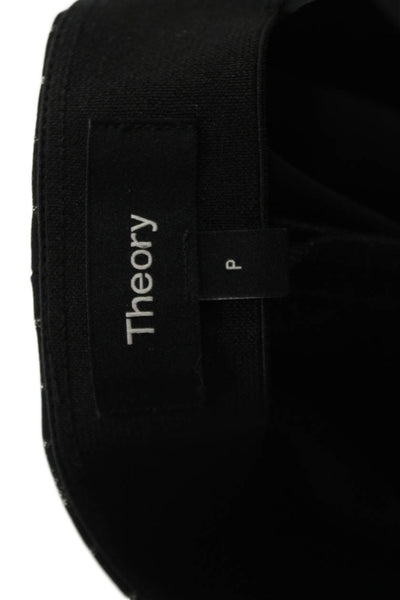 Theory Women Ankle Jeggings Black Check Size 0P