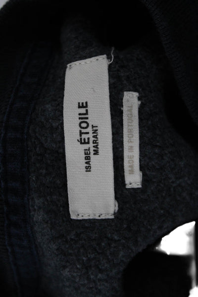 Isabel Marant Etoile Women Dark Blue Crew Neck Pullover Sweatshirt Size 34