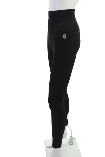 FP Movement Womens Ankle Jeggings Black Nylon Spandex Size XS