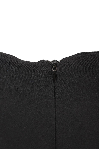 Zara Women Mini A-Line Set Black Round Neck Short Sleeve Solid Size XS