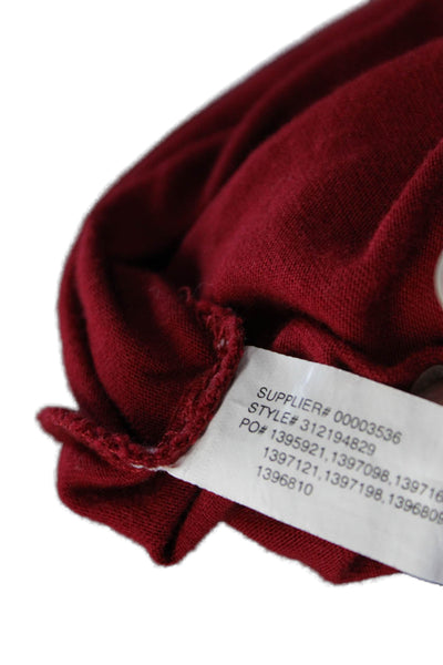 Ralph Lauren Girls Cotton Short Sleeve Round Neck A-Line Mini Dress Red Size 5