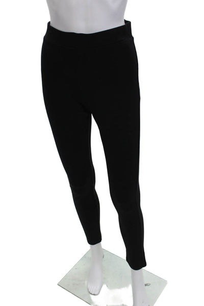 Theory Womens Ankle Leggings Black Designer Stretch Viscose Blend Size M