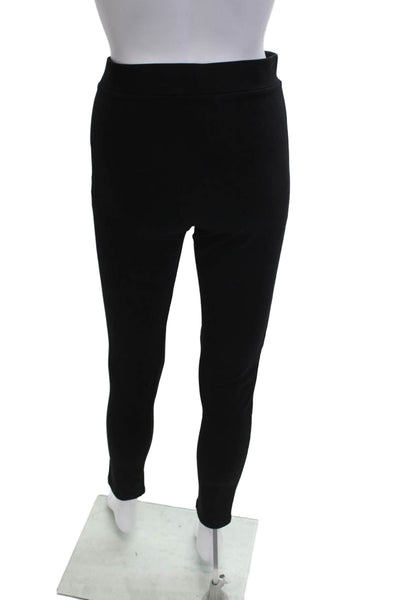 Theory Womens Ankle Leggings Black Designer Stretch Viscose Blend Size M