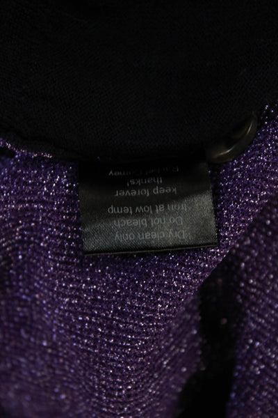Rachel Comey Womens Henley Purple Viscose Sweater Collared Size S