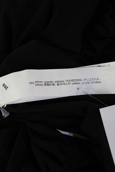 Zara Women Bodycon Mini Black Sleeveless High Neck Dress Size M