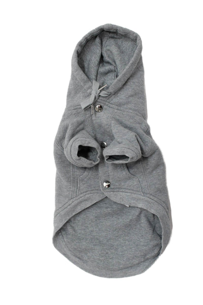 Moschino Couture Cotton Button Down Hoodie Jacket Gray Size 35