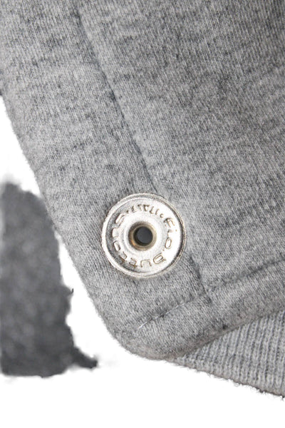 Moschino Couture Cotton Button Down Hoodie Jacket Gray Size 35