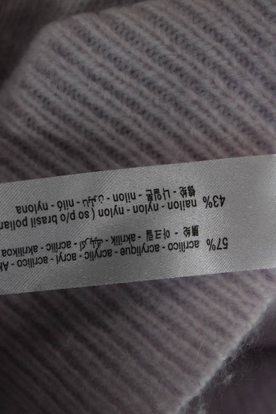 Zara Women Pink V-Neck Pullover Sweater Long Sleeve Acrylic Nylon Size S