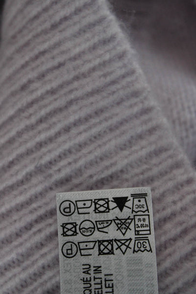 Zara Women Pink V-Neck Pullover Sweater Long Sleeve Acrylic Nylon Size S