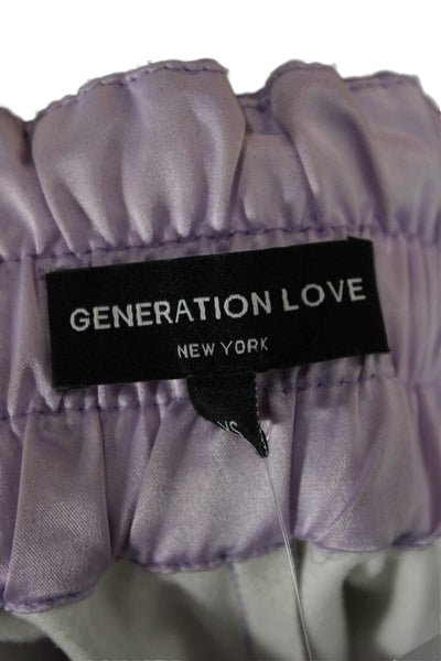 Generation Love Womens Designer Purple Shorts Size XS