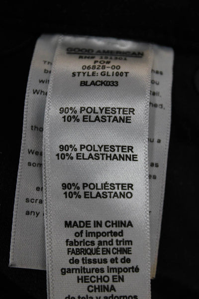 Good American Women Black Ankle Jegging Pants Size 2