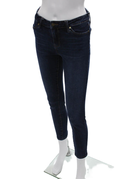 Liverpool Jeans Company Women Ankle Skinny Jeans Dark Blue Button Size 4