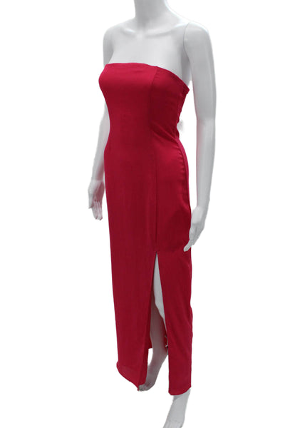 Superdown Womens Bodycon Maxi Dress Red Sleeveless Hook & Eye Size XS