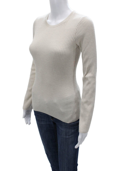 Rag & Bone Womens Striped Wool Pullover Sweater Beige Size XS