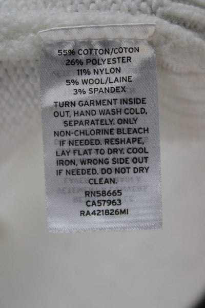 Rachel Parcell Women Pullover Sweater White Crew Neck Long Sleeve Size XS