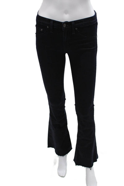 Rag & Bone Jean Womens Bootcut Flared Black Jeans Size 24