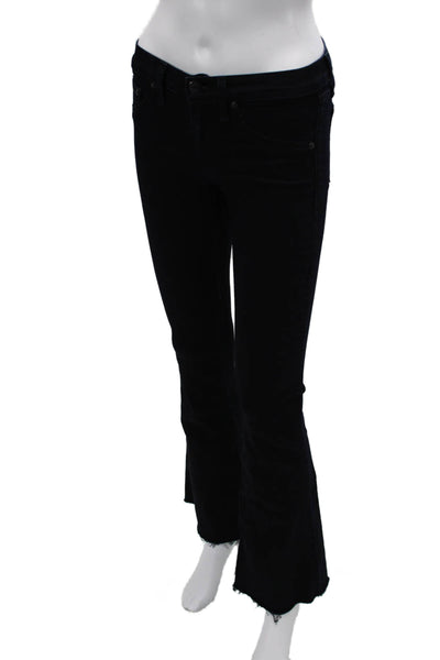 Rag & Bone Jean Womens Bootcut Flared Black Jeans Size 24