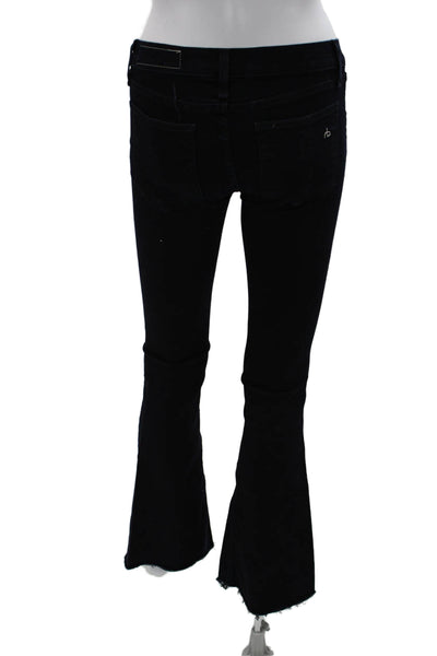 Rag & Bone Jean Womens Bootcut Flared Black Jeans Size 24