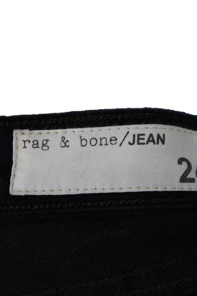 Rag & Bone Jean Womens Bootcut Flared Black Jeans Size 24