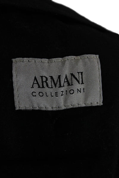 Armani Collezioni Mens Cropped Ankle Dress Pants Dark Blue Size 40