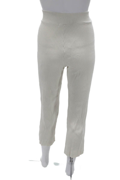 Stateside Womens Cropped Striped White Pants Size S