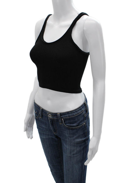 Out From Under Womens Cropped Camisole Black Sleeveless Size XS