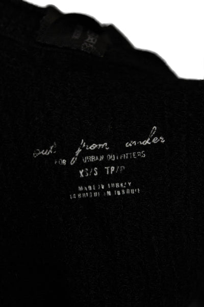 Out From Under Womens Cropped Camisole Black Sleeveless Size XS