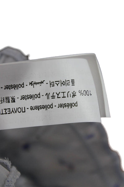 Zara Womens Cropped Floral Square Neck Tank Sleeveless White Size S