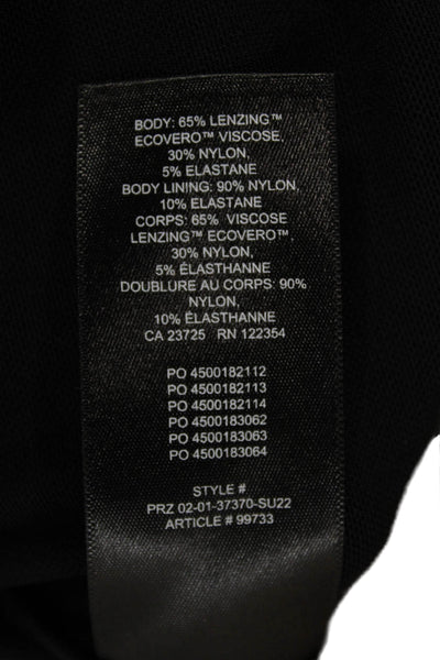 Sunday Best Womens Cropped Tank Black Square Neck Sleeveless Size S