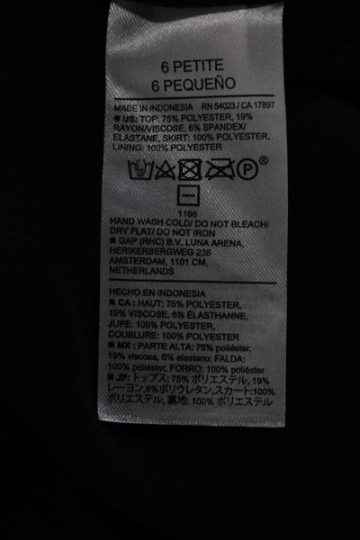 Banana Republic Womens Black Tank Midi Dress Petite Size 6