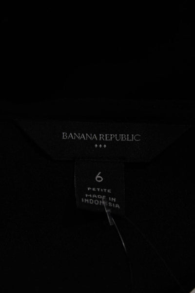 Banana Republic Womens Black Tank Midi Dress Petite Size 6