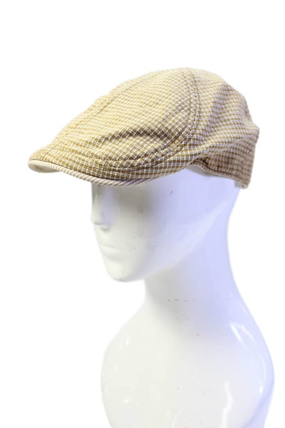 Goorin Brothers Unisex Adults Plaid Newsboy Hat Beige Size OS