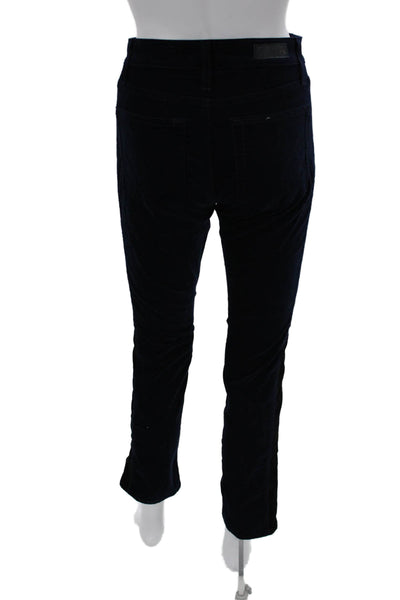 AG Adriano Goldschmied Womens Cropped Dark Blue High Rise Jeans Size 28