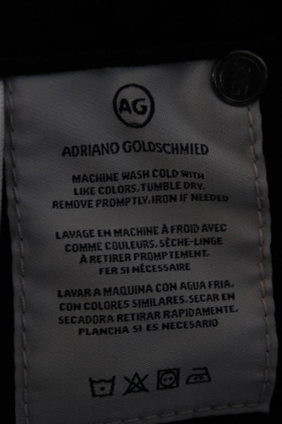 AG Adriano Goldschmied Womens Cropped Dark Blue High Rise Jeans Size 28