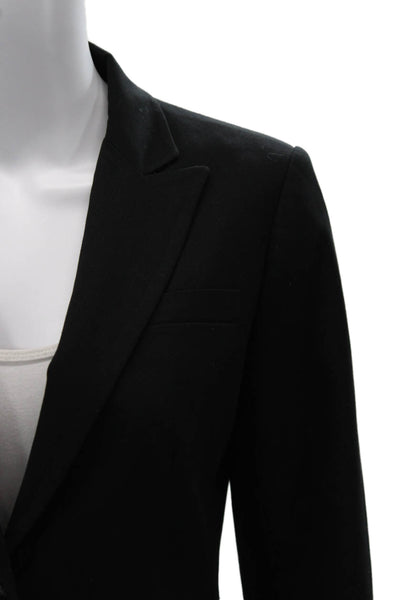 Vince Camuto Women Classic Black Collared Button Blazer Long Sleeve Size 2
