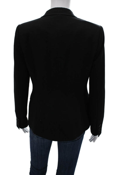 Vince Camuto Women Classic Black Collared Button Blazer Long Sleeve Size 2