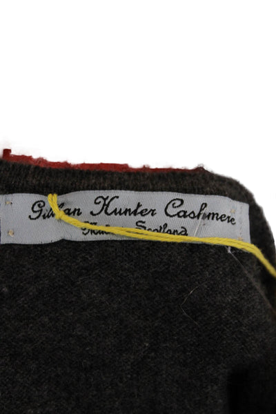 Gillian Hunter Cashmere Women Dark Gray 100% Cashmere Pullover Size XL