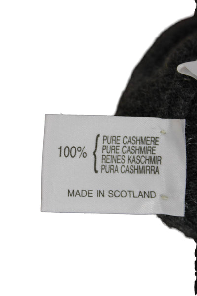 Gillian Hunter Cashmere Womens Dark Gray Pullover Sweater Size L