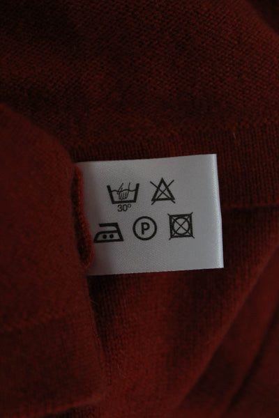 Gillian Hunter Cashmere Womens Red Cashmere Pullover Sweater Crew Neck Size XL