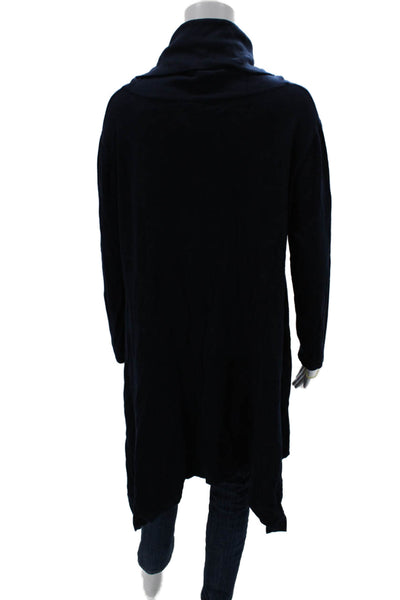 Sophy Curson Women Dark Blue Turtleneck Pullover Sweater Size L