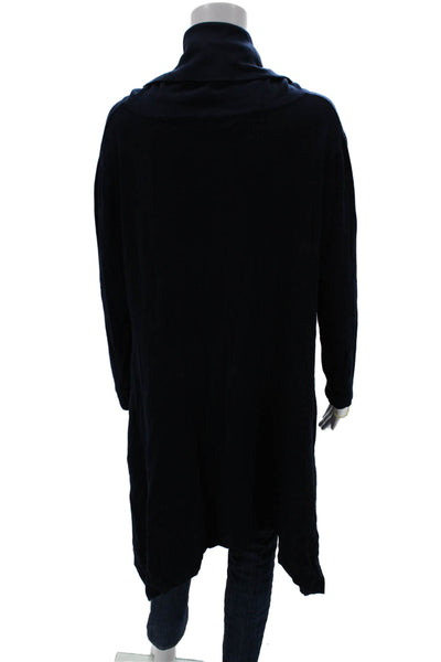 Sophy Curson Women Pullover Sweater Turtleneck Long Sleeve Dark Blue Size XS